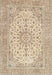 Machine Washable Traditional Dark Almond Brown Rug, wshtr4529