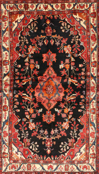 Machine Washable Traditional Saffron Red Rug, wshtr452