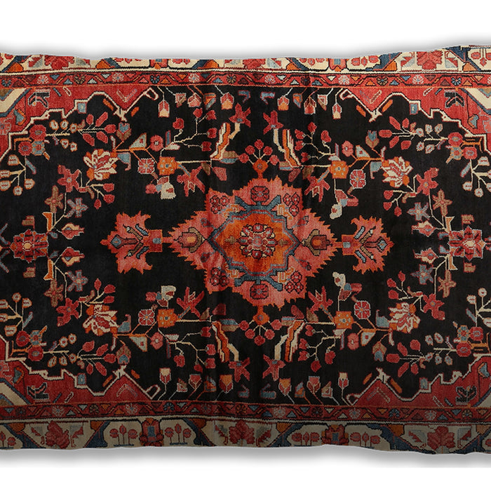 Traditional Classic Rectangular Saffron Red Lumbar Throw Pillow, 13 inch by 19 inch, lbtr452