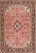 Machine Washable Traditional Fire Brick Red Rug, wshtr4530