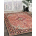 Machine Washable Traditional Fire Brick Red Rug in a Family Room, wshtr4530