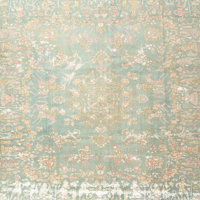 Round Machine Washable Traditional Sand Brown Rug, wshtr4531