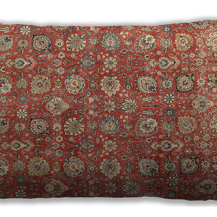 Traditional Classic Rectangular Light Copper Gold Lumbar Throw Pillow, 13 inch by 19 inch, lbtr4532