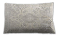 Traditional Classic Rectangular Pale Silver Gray Lumbar Throw Pillow, 13 inch by 19 inch, lbtr4533