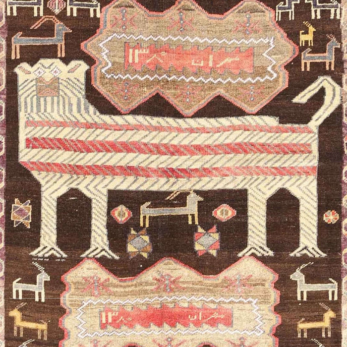 Machine Washable Traditional Dark Sienna Brown Rug, wshtr4538