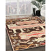 Machine Washable Traditional Dark Sienna Brown Rug in a Family Room, wshtr4538