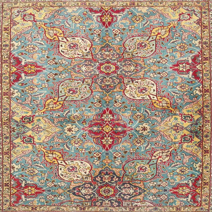 Square Traditional Sienna Brown Persian Rug, tr4539
