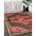 Machine Washable Traditional Fire Brick Red Rug in a Family Room, wshtr453