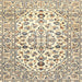 Square Traditional Dark Almond Brown Persian Rug, tr4540