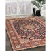 Machine Washable Traditional Saffron Red Rug in a Family Room, wshtr4544