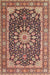 Traditional Saffron Red Medallion Rug, tr4544