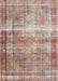 Machine Washable Traditional Rust Pink Rug, wshtr4545