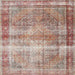 Square Traditional Rust Pink Persian Rug, tr4545