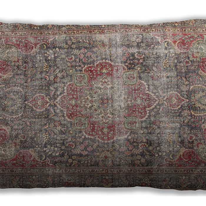 Traditional Classic Rectangular Light French Beige Brown Lumbar Throw Pillow, 13 inch by 19 inch, lbtr4547