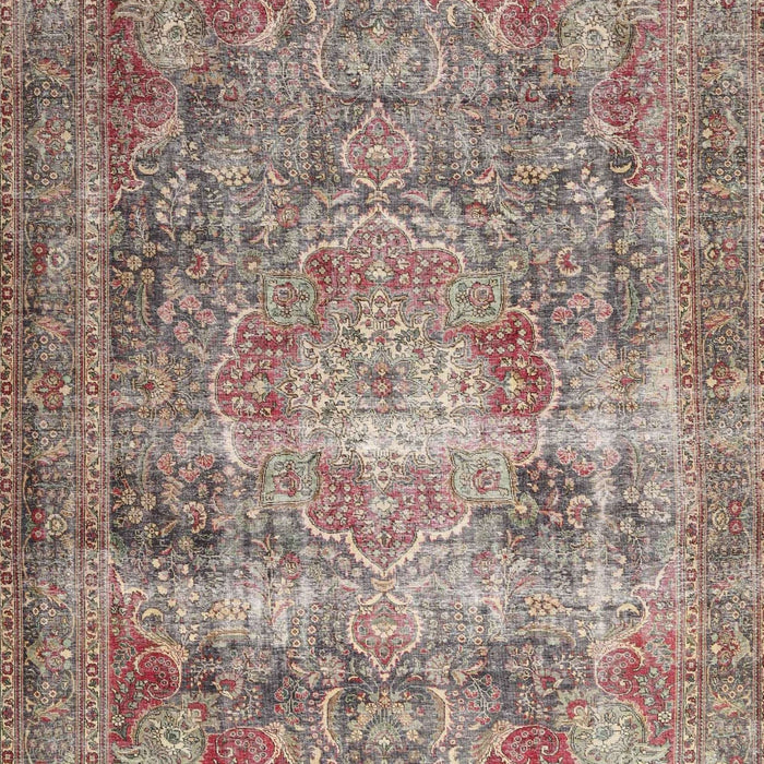 Machine Washable Traditional Light French Beige Brown Rug, wshtr4547