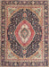 Traditional Red Brown Medallion Rug, tr4548