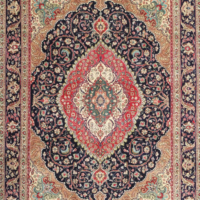 Traditional Red Brown Medallion Rug, tr4548