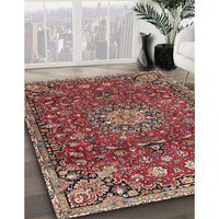 Traditional Light Copper Gold Medallion Rug, tr4549