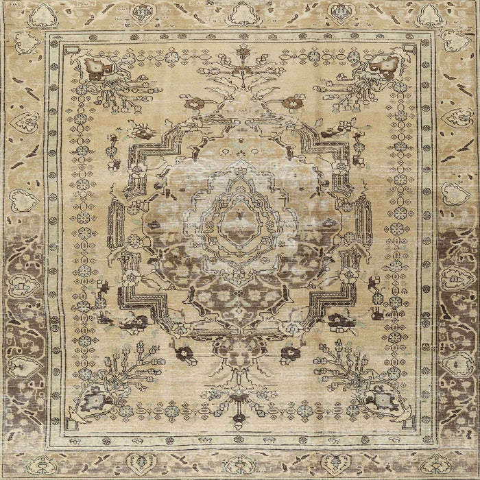 Square Traditional Brown Persian Rug, tr4550