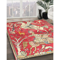 Traditional Red Animal Rug, tr4551