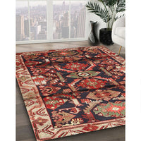 Traditional Saffron Red Persian Rug, tr4552