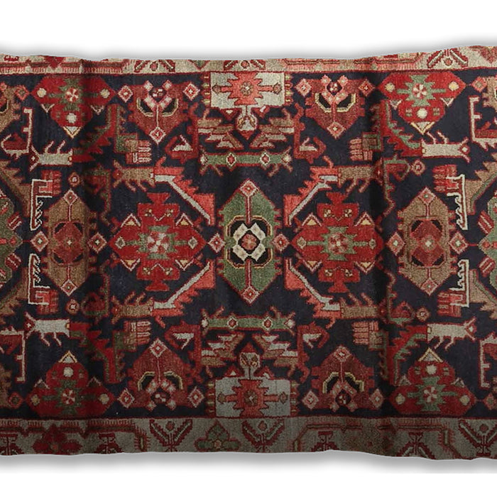 Traditional Classic Rectangular Saffron Red Lumbar Throw Pillow, 13 inch by 19 inch, lbtr4552