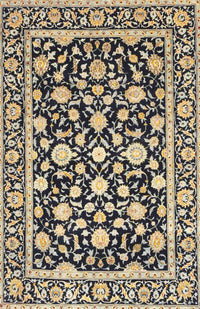 Machine Washable Traditional Brown Rug, wshtr4553