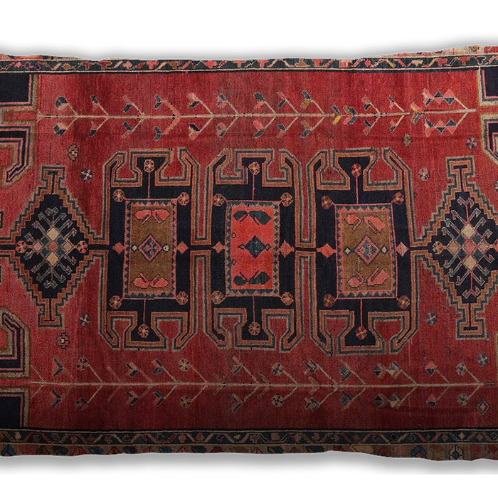 Traditional Classic Rectangular Rust Pink Lumbar Throw Pillow, 13 inch by 19 inch, lbtr4554