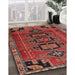 Machine Washable Traditional Rust Pink Rug in a Family Room, wshtr4554