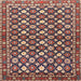 Square Traditional Light Copper Gold Persian Rug, tr4558