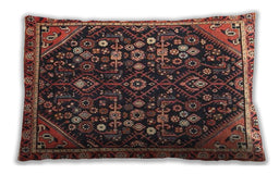 Traditional Classic Rectangular Copper Red Pink Lumbar Throw Pillow, 13 inch by 19 inch, lbtr4562