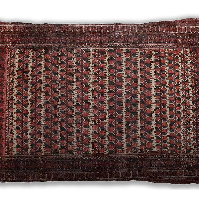 Traditional Classic Rectangular Rust Pink Lumbar Throw Pillow, 13 inch by 19 inch, lbtr4563