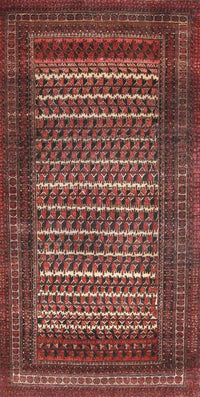 Machine Washable Traditional Rust Pink Rug, wshtr4563