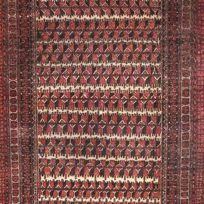 Machine Washable Traditional Rust Pink Rug, wshtr4563