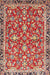 Machine Washable Traditional Red Rug, wshtr4565