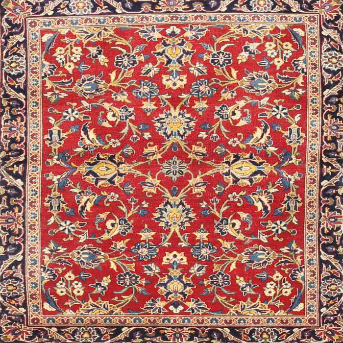 Square Traditional Red Persian Rug, tr4565
