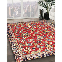 Traditional Red Persian Rug in Family Room, tr4565