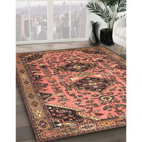 Traditional Dark Sienna Brown Persian Rug, tr4566