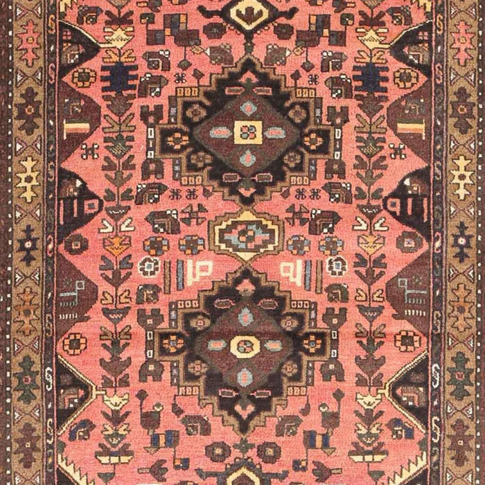 Traditional Dark Sienna Brown Persian Rug, tr4566