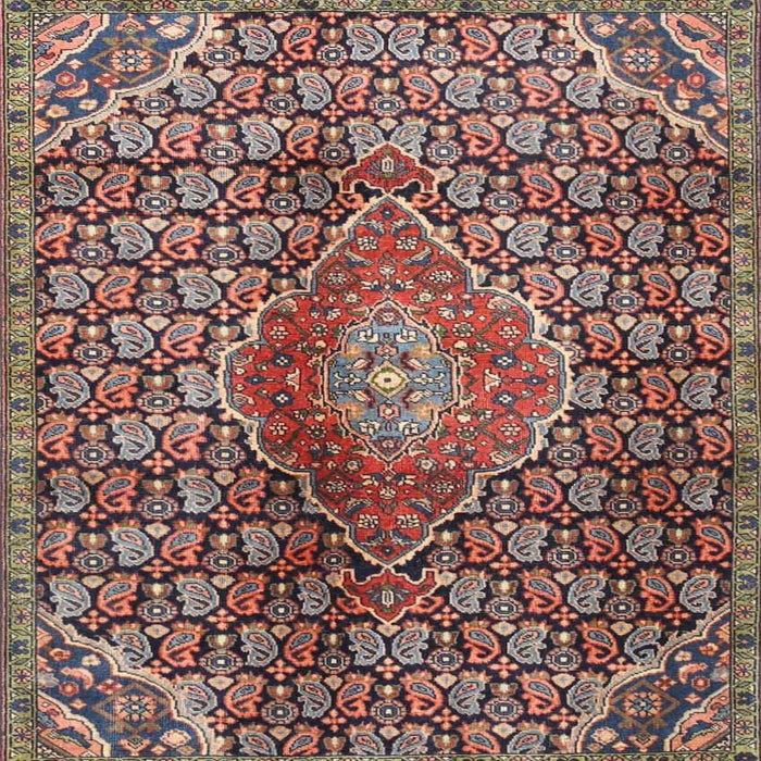 Square Traditional Camel Brown Persian Rug, tr4569