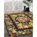 Machine Washable Traditional Bakers Brown Rug in a Family Room, wshtr456