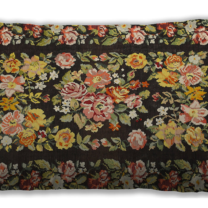 Traditional Classic Rectangular Bakers Brown Lumbar Throw Pillow, 13 inch by 19 inch, lbtr456