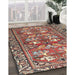 Machine Washable Traditional Brown Red Rug in a Family Room, wshtr4572