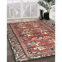 Traditional Brown Red Persian Rug, tr4572