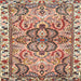 Square Traditional Chestnut Brown Persian Rug, tr4573