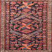 Square Traditional Sunrise Orange Persian Rug, tr4574