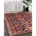 Traditional Sunrise Orange Persian Rug in Family Room, tr4574