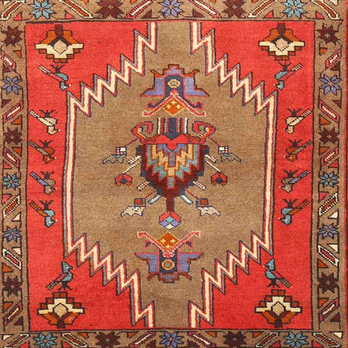 Square Traditional Red Persian Rug, tr4575