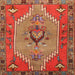 Square Traditional Red Persian Rug, tr4575