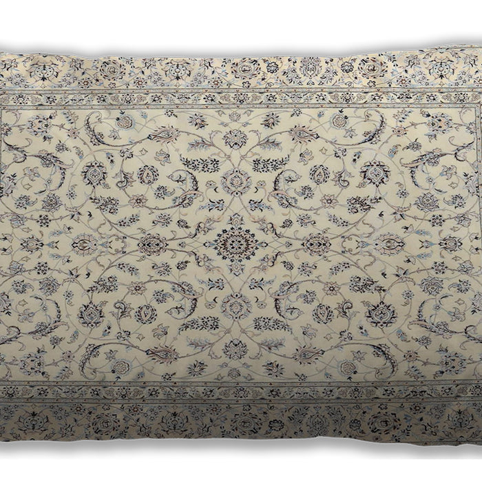 Traditional Classic Rectangular Peach Beige Lumbar Throw Pillow, 13 inch by 19 inch, lbtr4578